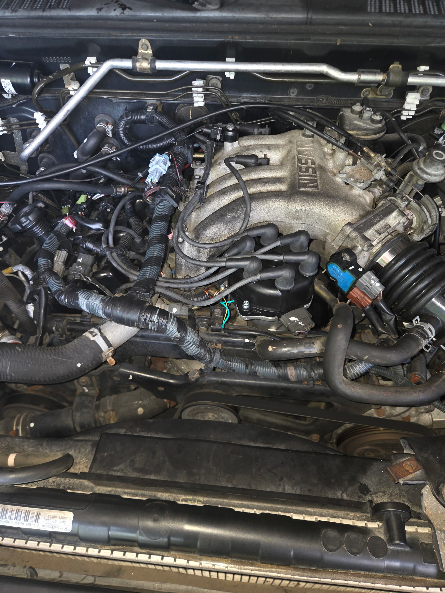 Nissan engine bay service